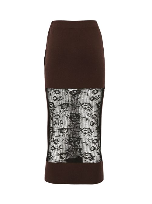 Gonna Beverly in lana e pizzo Liviana Conti | L5WA56W18-Y